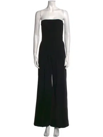 Pre-owned Alexis Strapless Jumpsuit In Black