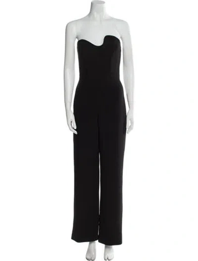 Pre-owned Alexis Strapless Jumpsuit In Black