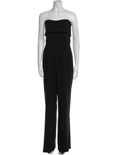 Pre-owned Alexis Strapless Jumpsuit In Black