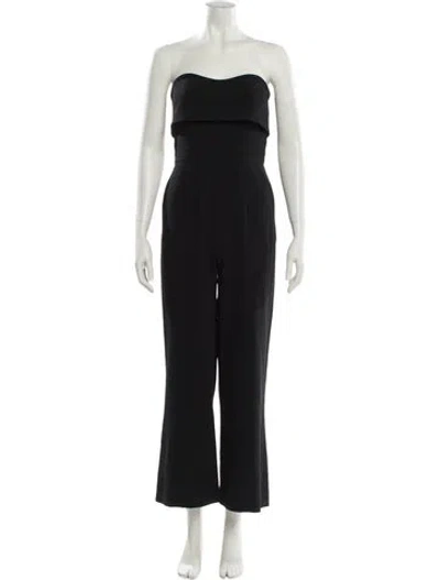 Pre-owned Alexis Strapless Jumpsuit In Black
