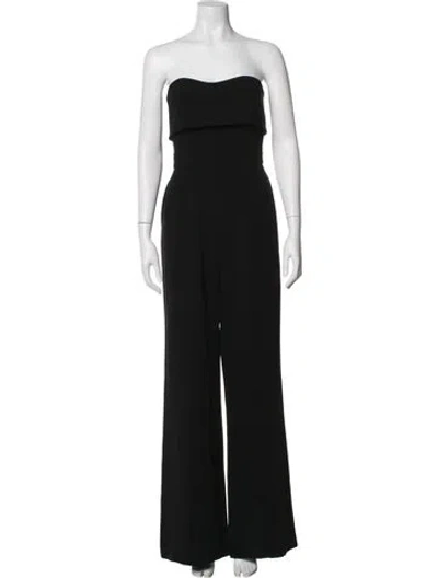Pre-owned Alexis Strapless Jumpsuit In Black