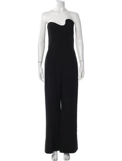Pre-owned Alexis Strapless Jumpsuit In Black