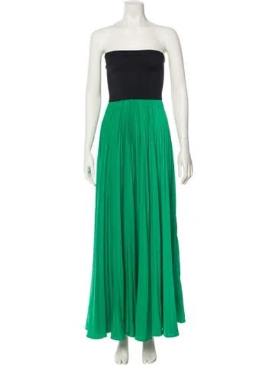 Pre-owned Alexis Strapless Long Dress In Multi