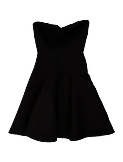 Pre-owned Alexis Strapless Mini Dress In Black