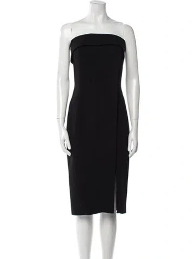 Pre-owned Alexis Strapless Mini Dress In Black
