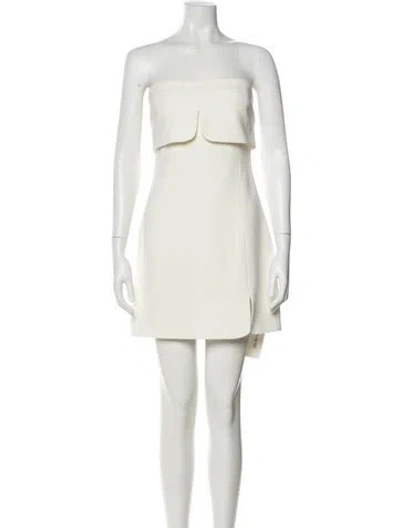 Pre-owned Alexis Strapless Mini Dress In Neutral