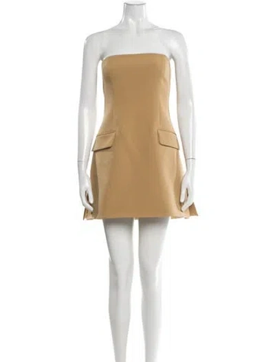 Pre-owned Alexis Strapless Mini Dress W/ Tags In Neutral