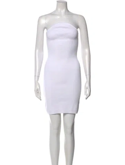Pre-owned Alexis Strapless Mini Dress W/ Tags In White