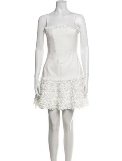 Pre-owned Alexis Strapless Mini Dress W/ Tags In White