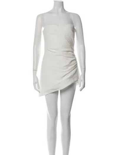 Pre-owned Alexis Strapless Romper In Neutrals