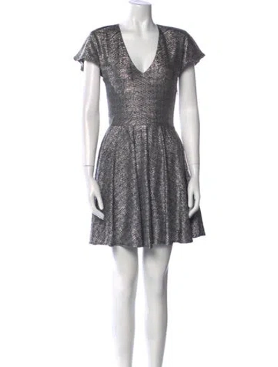 Pre-owned Alexis Striped Mini Dress