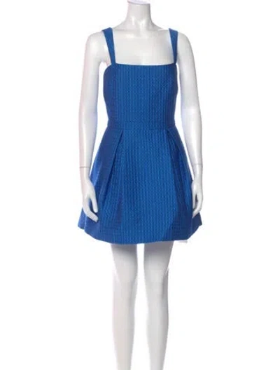Pre-owned Alexis Striped Mini Dress In Blue