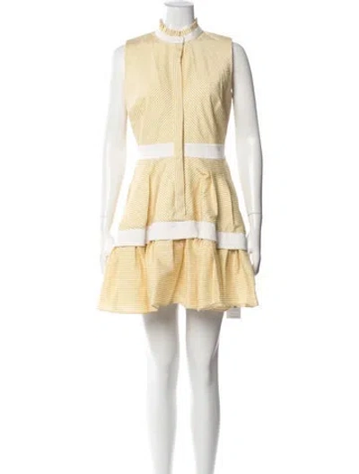 Pre-owned Alexis Striped Mini Dress In Blue