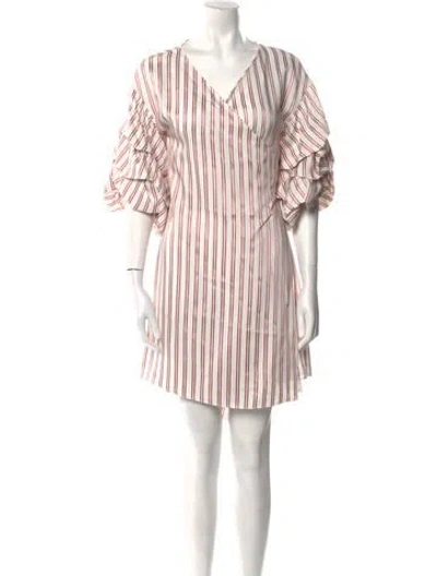 Pre-owned Alexis Striped Mini Dress In Multi