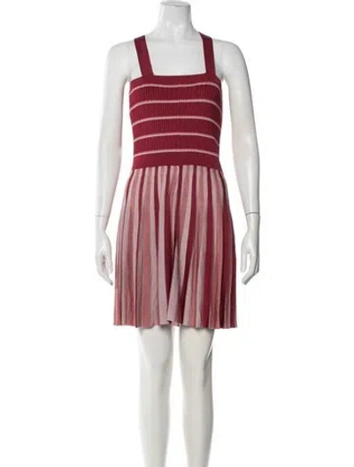 Pre-owned Alexis Striped Mini Dress W/ Tags In Pink