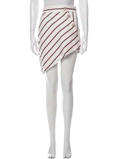 Pre-owned Alexis Striped Mini Skirt W/ Tags In Multi