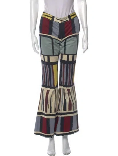 Pre-owned Alexis Striped Wide Leg Pants In Multi