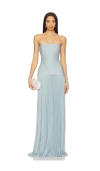 Alexis Sunniva Strapless Drop-waist Dress In Blue