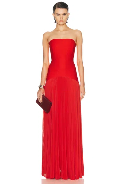 Alexis Sunniva Dress Red In Animal Print