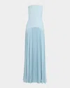 Alexis Sunniva Strapless Drop-waist Dress In Blue