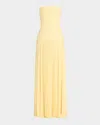 Alexis Sunniva Strapless Drop-waist Dress In Yellow