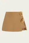 Alexis Susie Floral-appliquéd Crepe Mini Skirt
