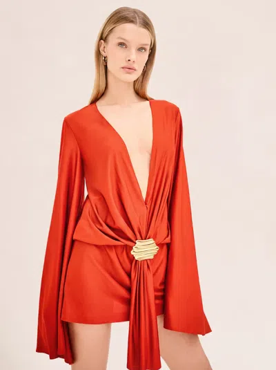 Alexis Syros Dress In Red