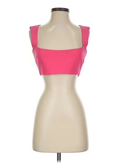 Pre-owned Alexis Tank Top Pink Strapless Neckline Tops