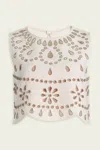 Alexis Tavy Crystal-embellished Cutout Stretch-crepe Crop Top
