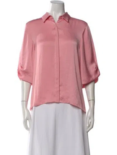 Pre-owned Alexis Three-quarter Sleeve Top In Pink