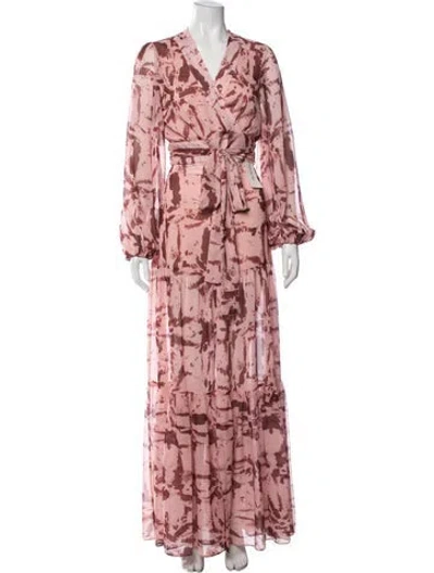 Pre-owned Alexis Tie-dye Print Skirt Set In Pink