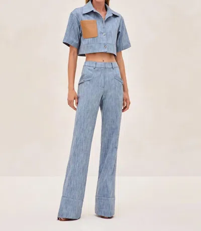Alexis Trevor Pant In Stone Blue