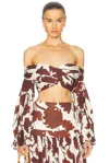 Alexis Trisha Top In Obsidian Brown In Obsidian Brown