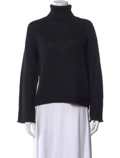 Pre-owned Alexis Turtleneck Sweater In Black