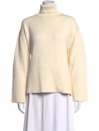 Pre-owned Alexis Turtleneck Sweater In Neutrals