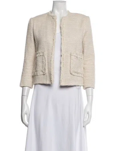 Pre-owned Alexis Tweed Pattern Jacket In Neutrals