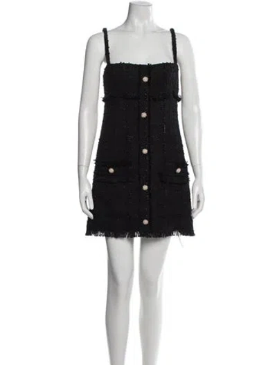 Pre-owned Alexis Tweed Pattern Mini Dress