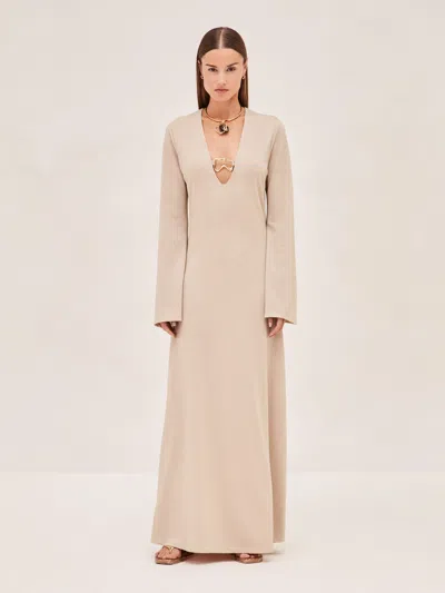 Alexis Valley Dress In Neutral