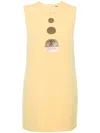 Alexis Vango Coin-detail Mini Dress In Yellow