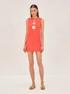 Alexis Vango Dress In Red Orange