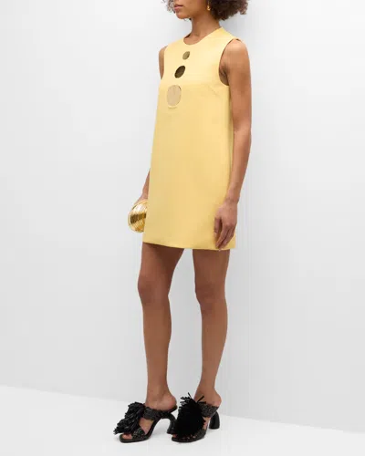 Alexis Vango Sleeveless Embellished Mini Shift Dress In Mimosa
