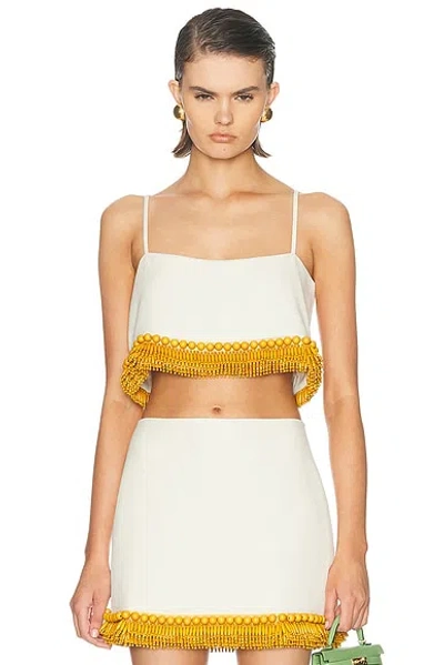 Alexis Var Crop Top In White