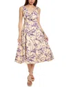 Alexis Vermeer Midi Dress In Purple