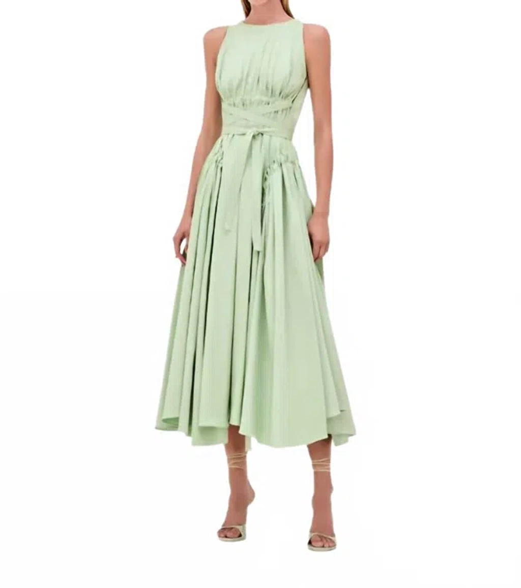 Alexis Versaille Sleeveless Midi Dress In Seaglass In Green | ModeSens