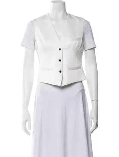 Pre-owned Alexis Vest W/ Tags In White