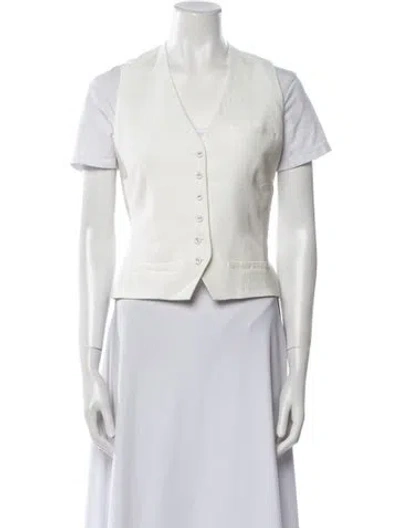 Pre-owned Alexis Vest In White