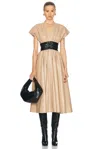Alexis Viktora Midi Dress In Taupe
