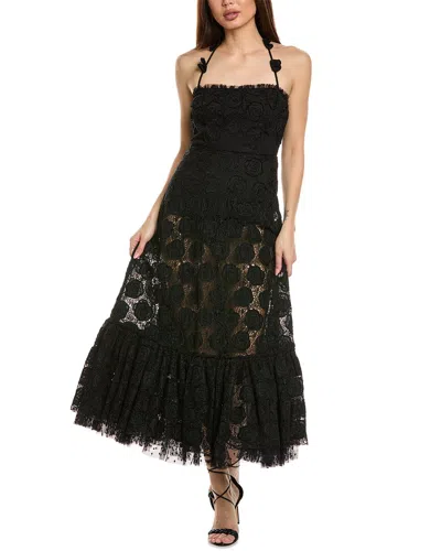 Alexis Villanelle Midi Dress In Black