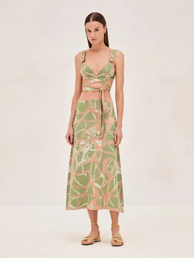 Alexis Viviani Skirt In Lily Green