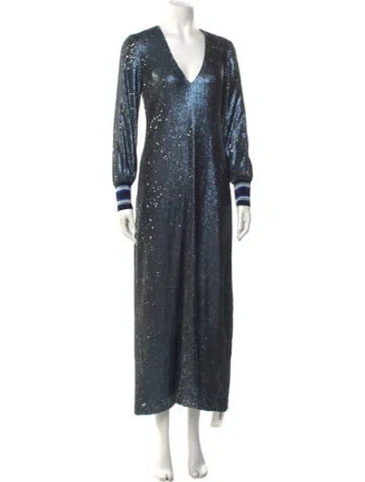 Pre-owned Alexis V-neck Long Dress
